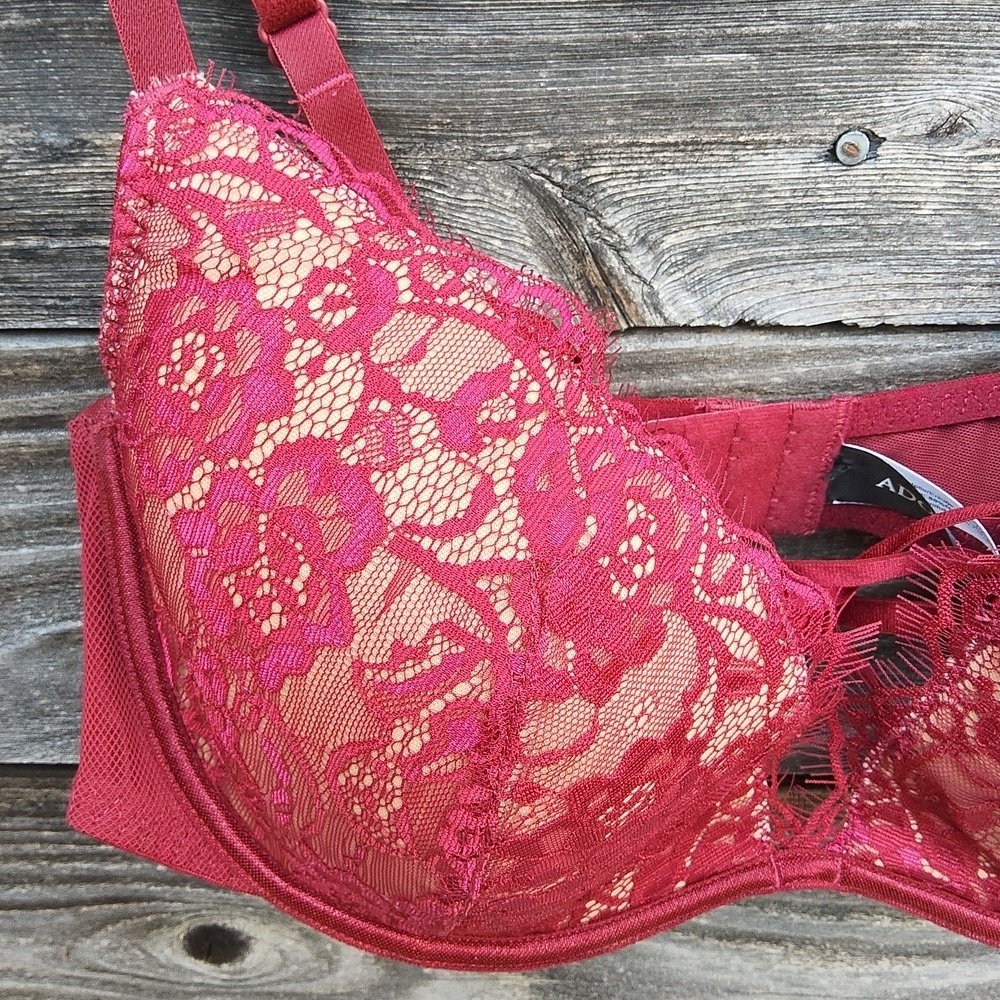 Adore Me Deep Red Underwire Bra Size 38D - Picture 2 of 12